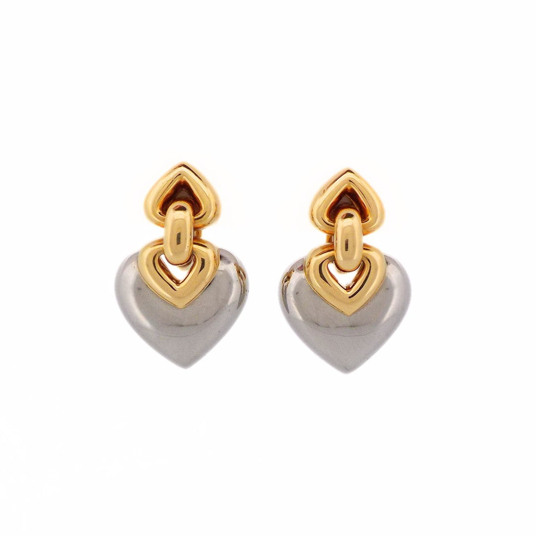 Bulgari 18K Bicolor Gold Doppio Earclip Earrings