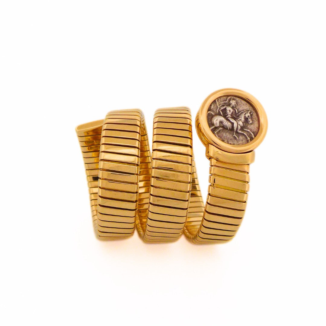 Bulgari Monete 'Tubogas' Triple Row Bracelet