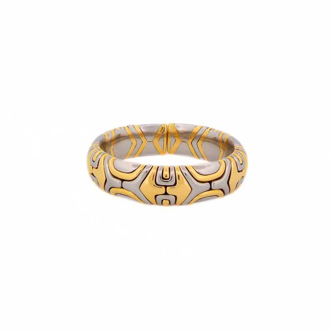 Bulgari Alveare 18K Gold Steel Bracelet