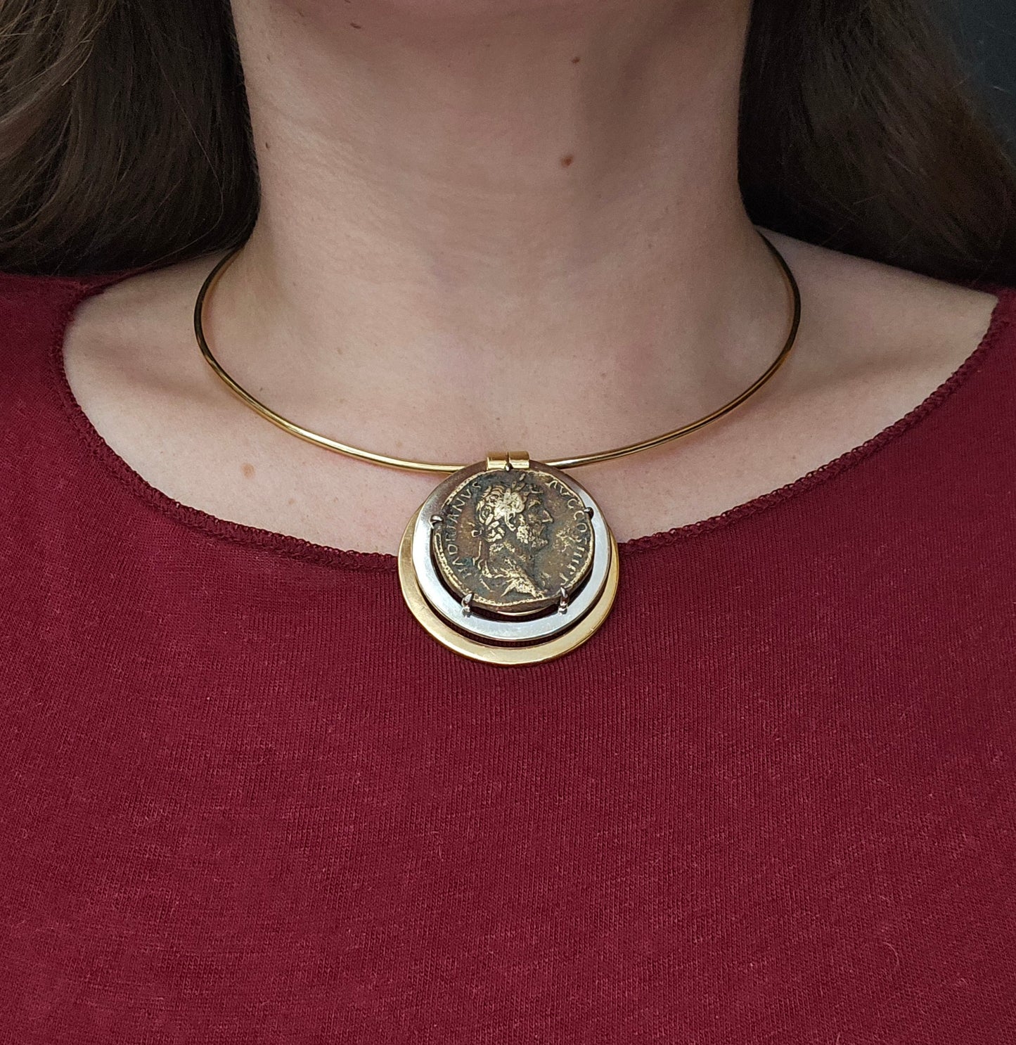 Bulgari 18K Monete Torque Necklace