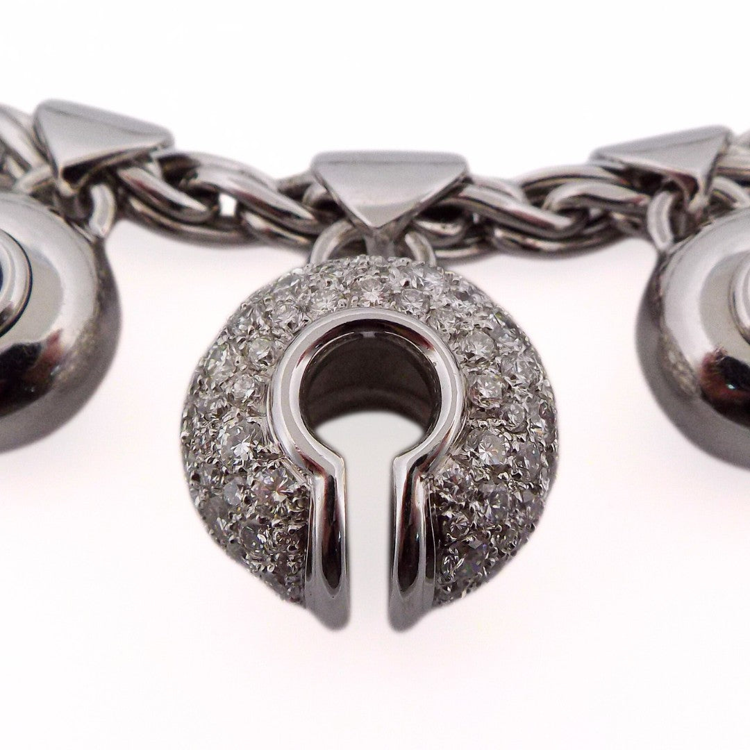 Marina B 'Campanelli' 18K White Gold Diamond Necklace
