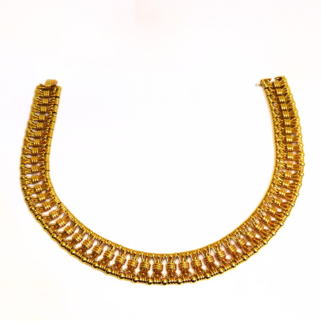 Tiffany & Co. Schlumberger 18K Yellow Gold 'Bow Tie' Collar Necklace