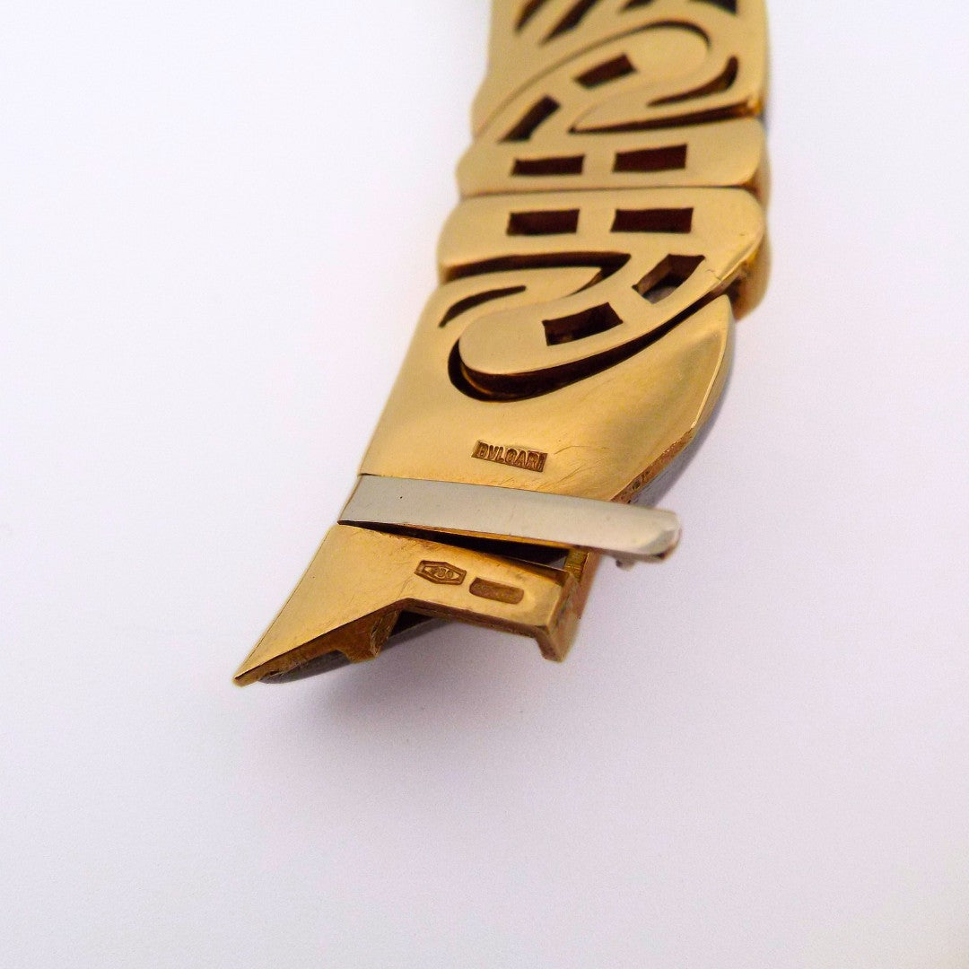 Bulgari Steel and Gold Collar Necklace