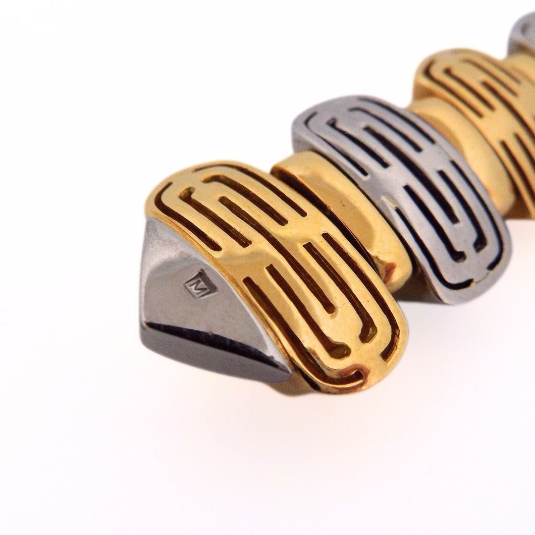 Bulgari 18K Bicolor Gold Celtica Earclip Earrings