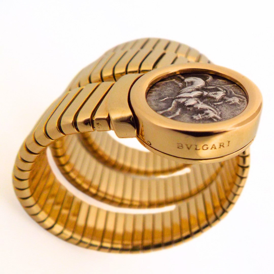 Bulgari Monete 'Tubogas' Triple Row Bracelet