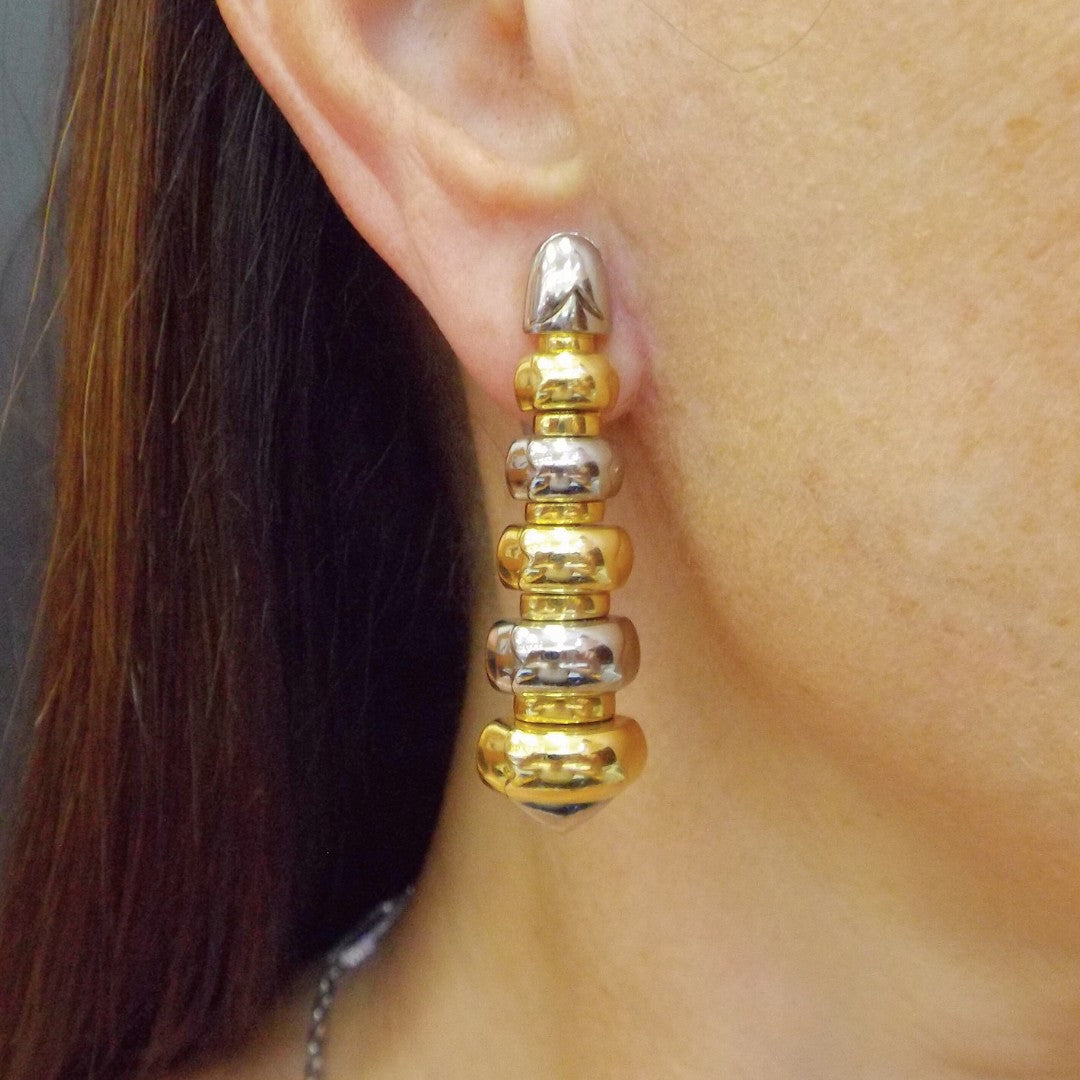 Bulgari 18K Bicolor Gold Celtica Earclip Earrings