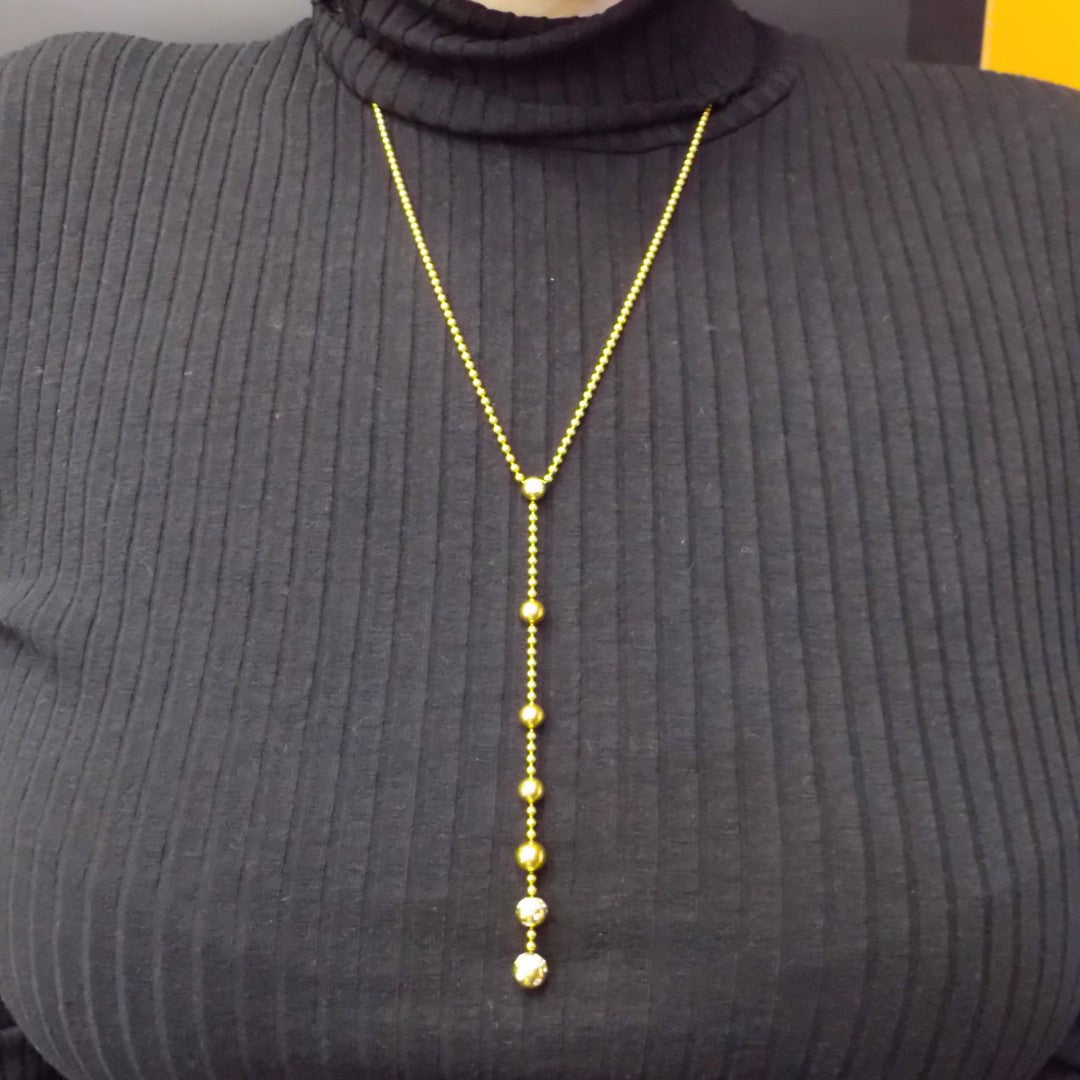 Cartier Draperie 18K Gold Diamond Lariat Necklace