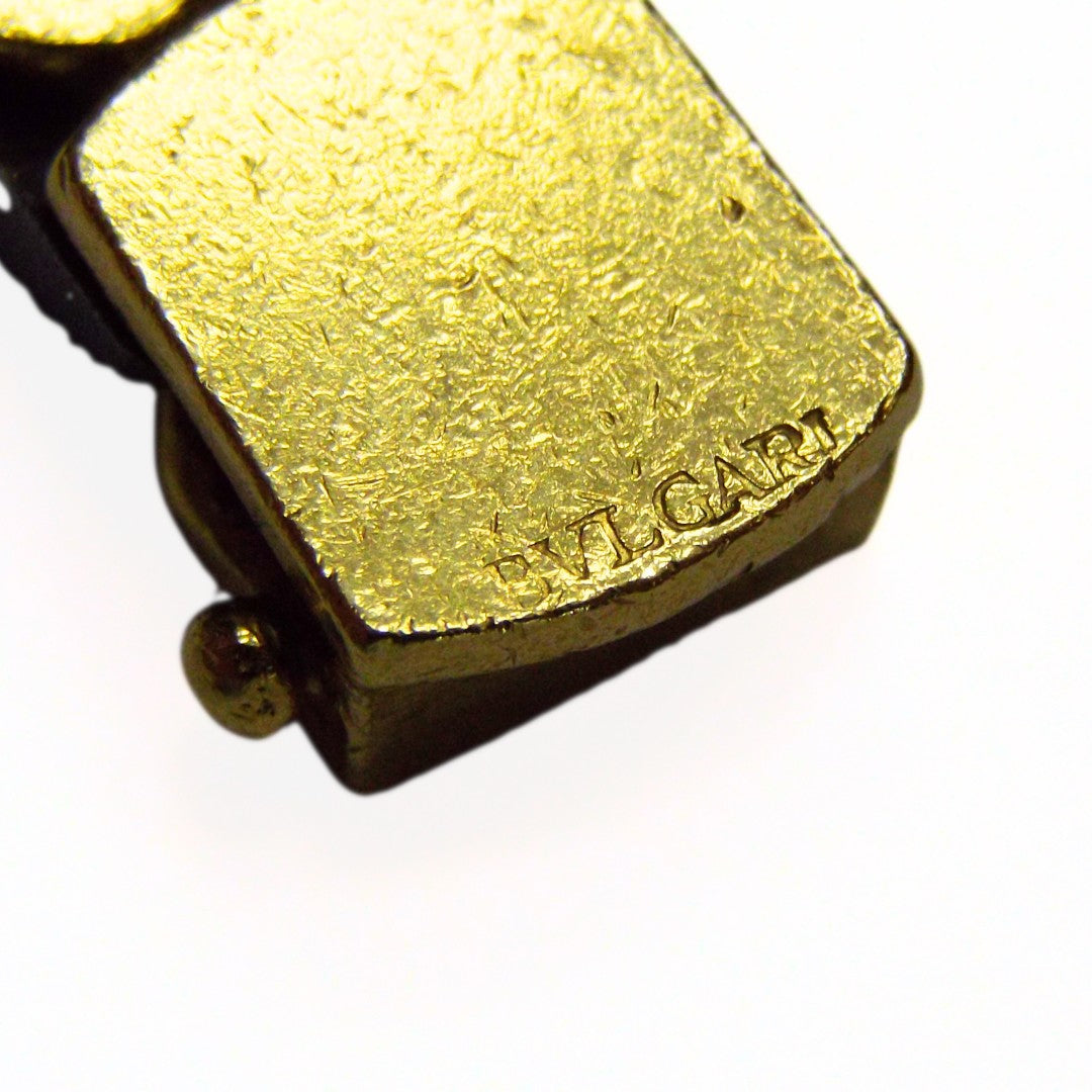Bulgari 18K Gold and Steel Long Chain Necklace