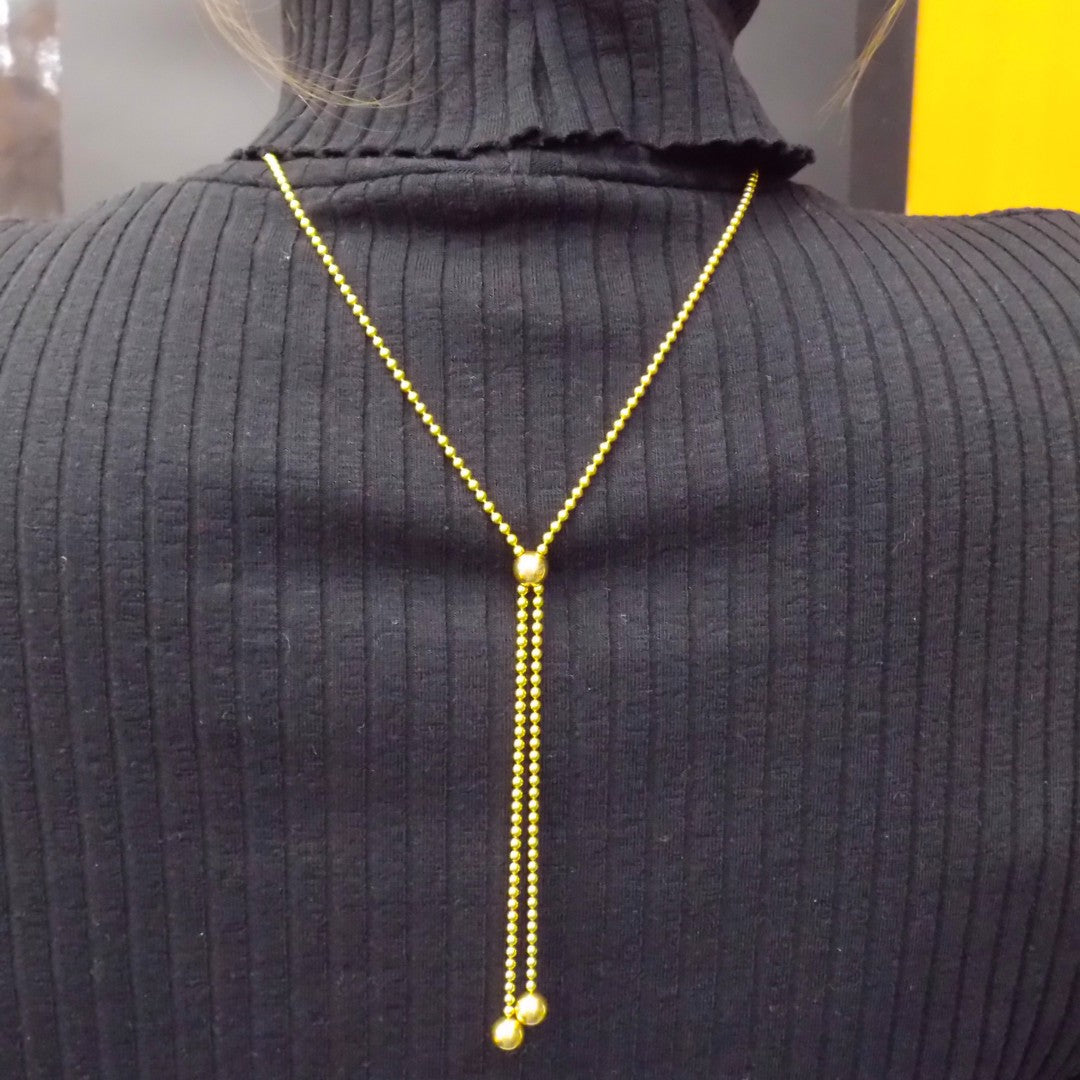 Cartier Draperie 18K Gold Diamond Lariat Necklace