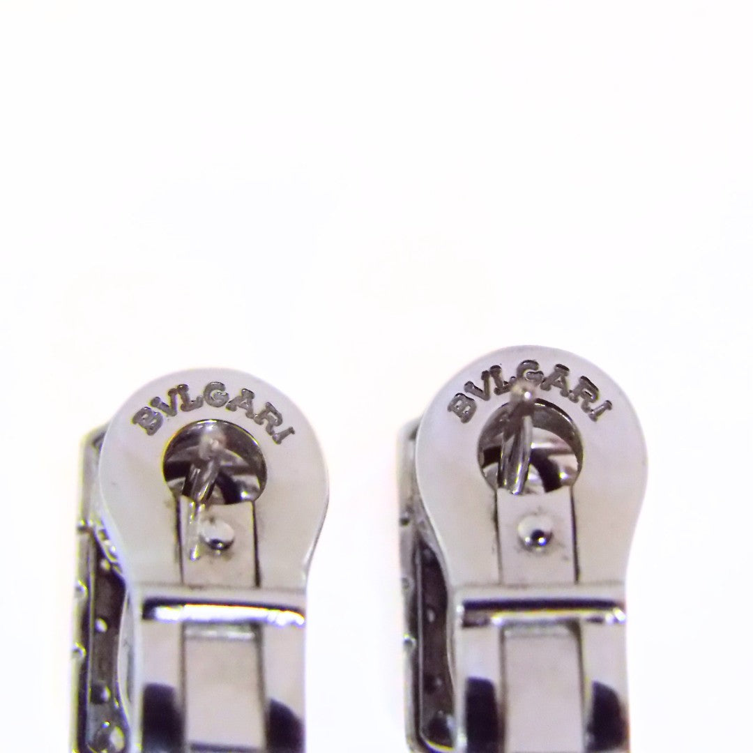 Bulgari 'Parentesi' 18K White Gold Diamond Earrings