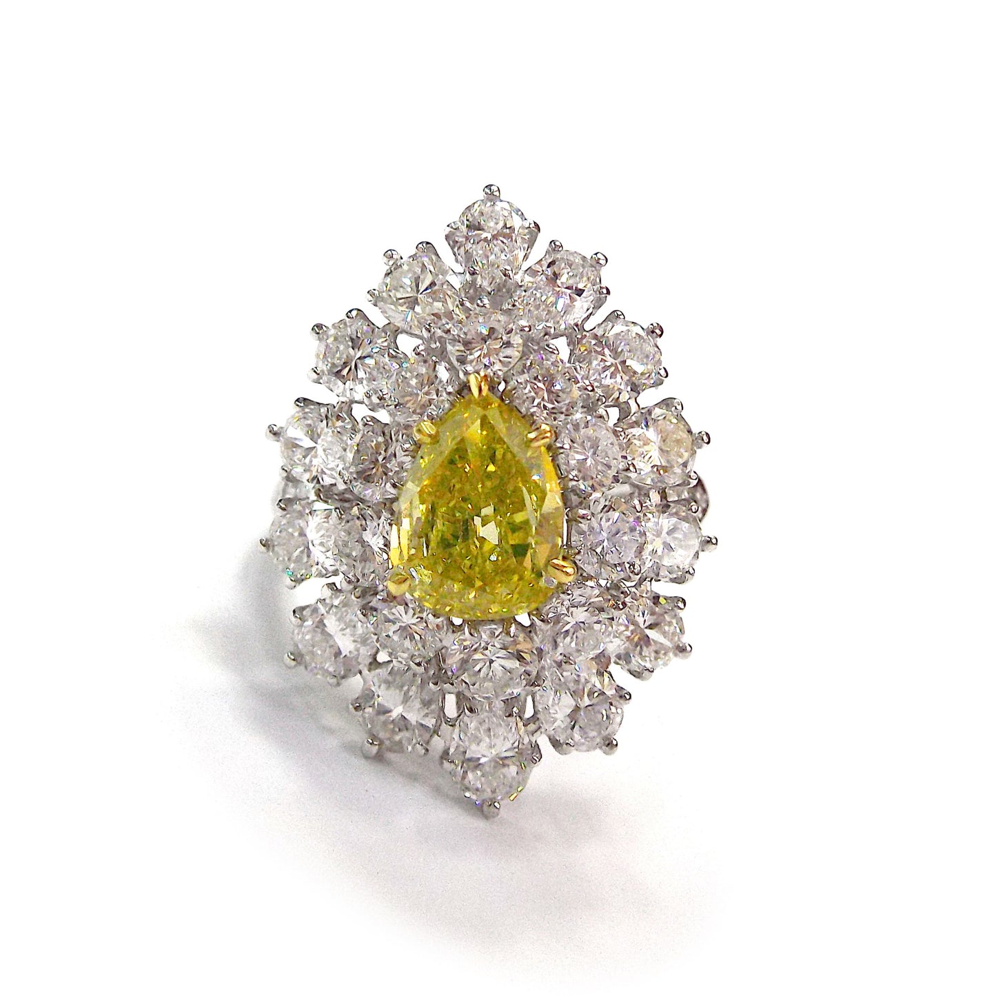 VCA Fancy Intense Yellow Diamond Ring