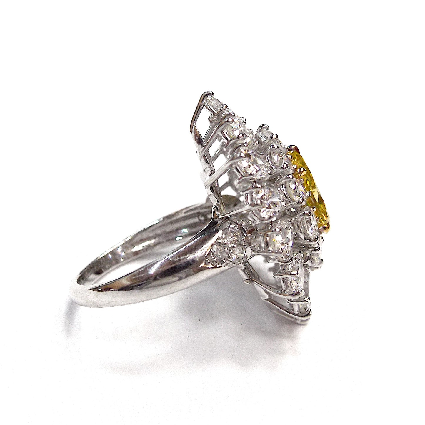 VCA Fancy Intense Yellow Diamond Ring