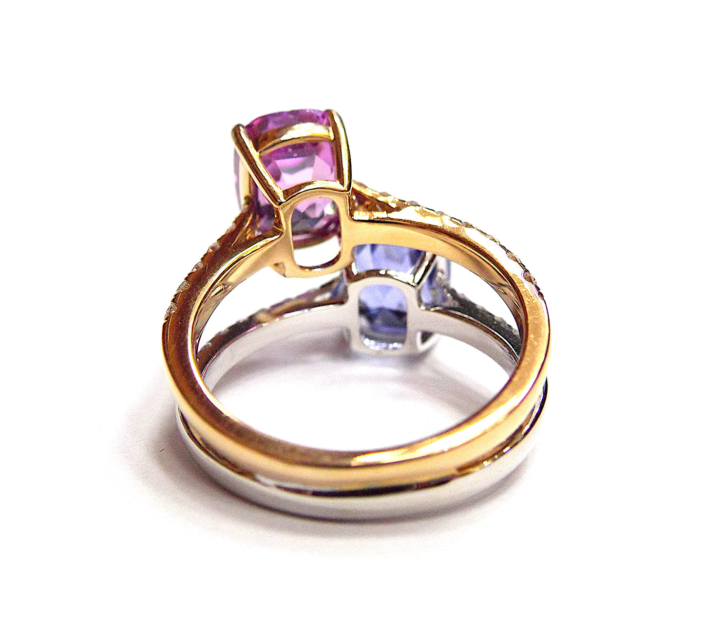 Multi-Colored Sapphire Diamond Ring