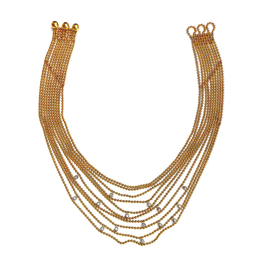 Cartier Draperie Gold Diamond Necklace