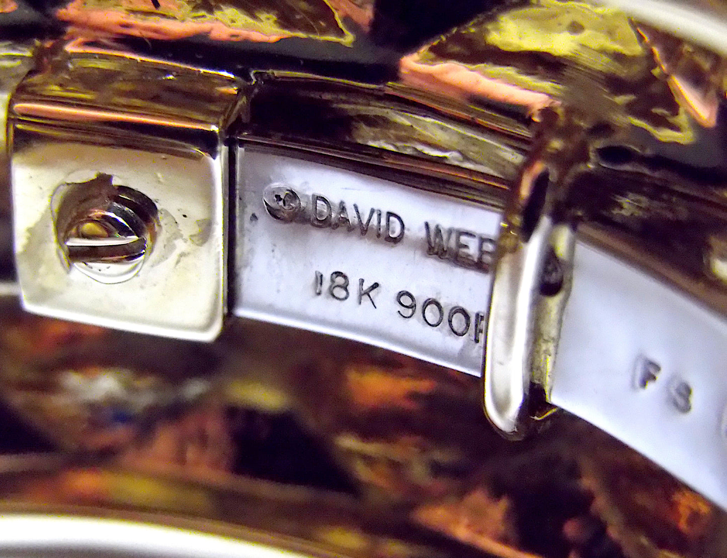 David Webb Origami Cuff Bracelet