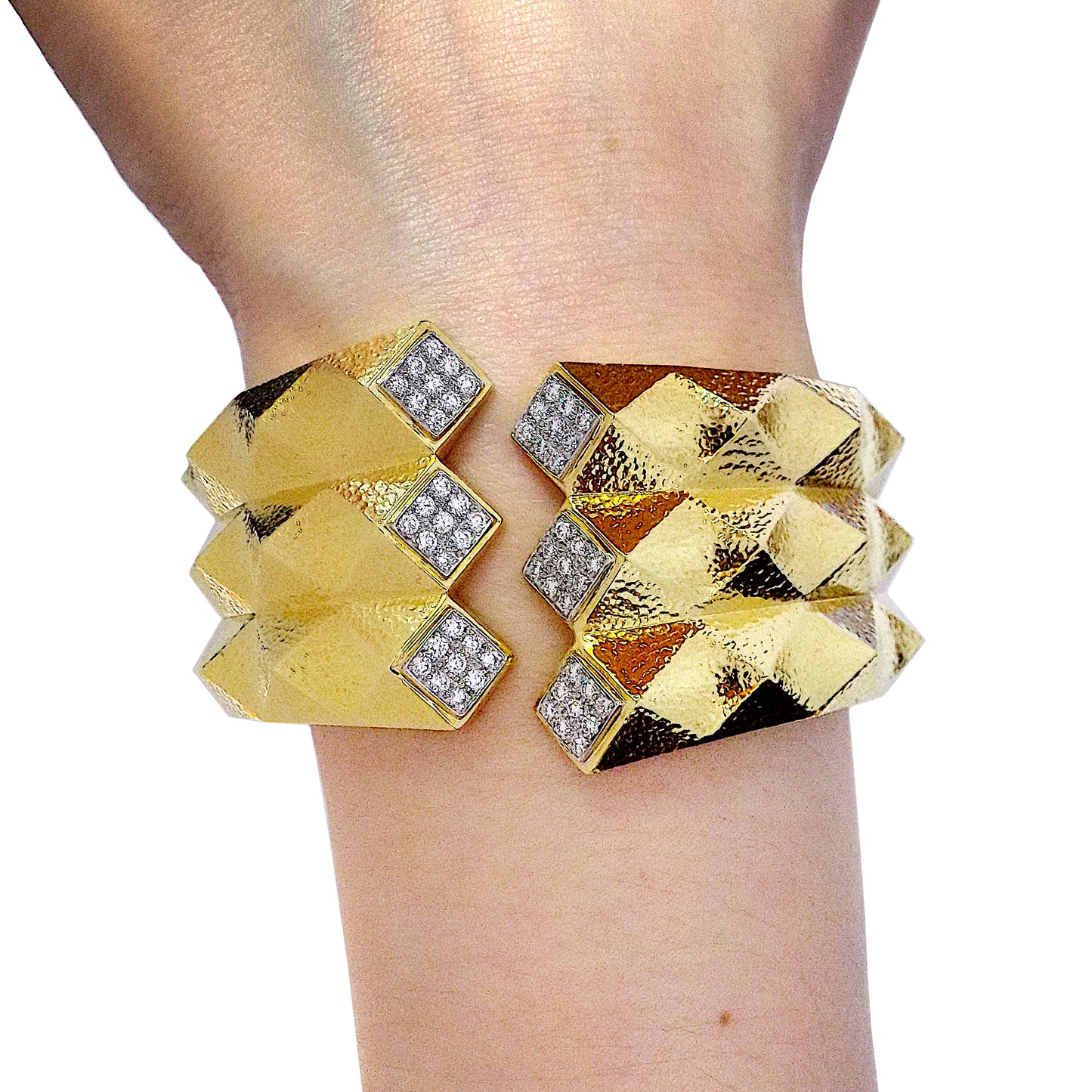 David Webb Origami Cuff Bracelet