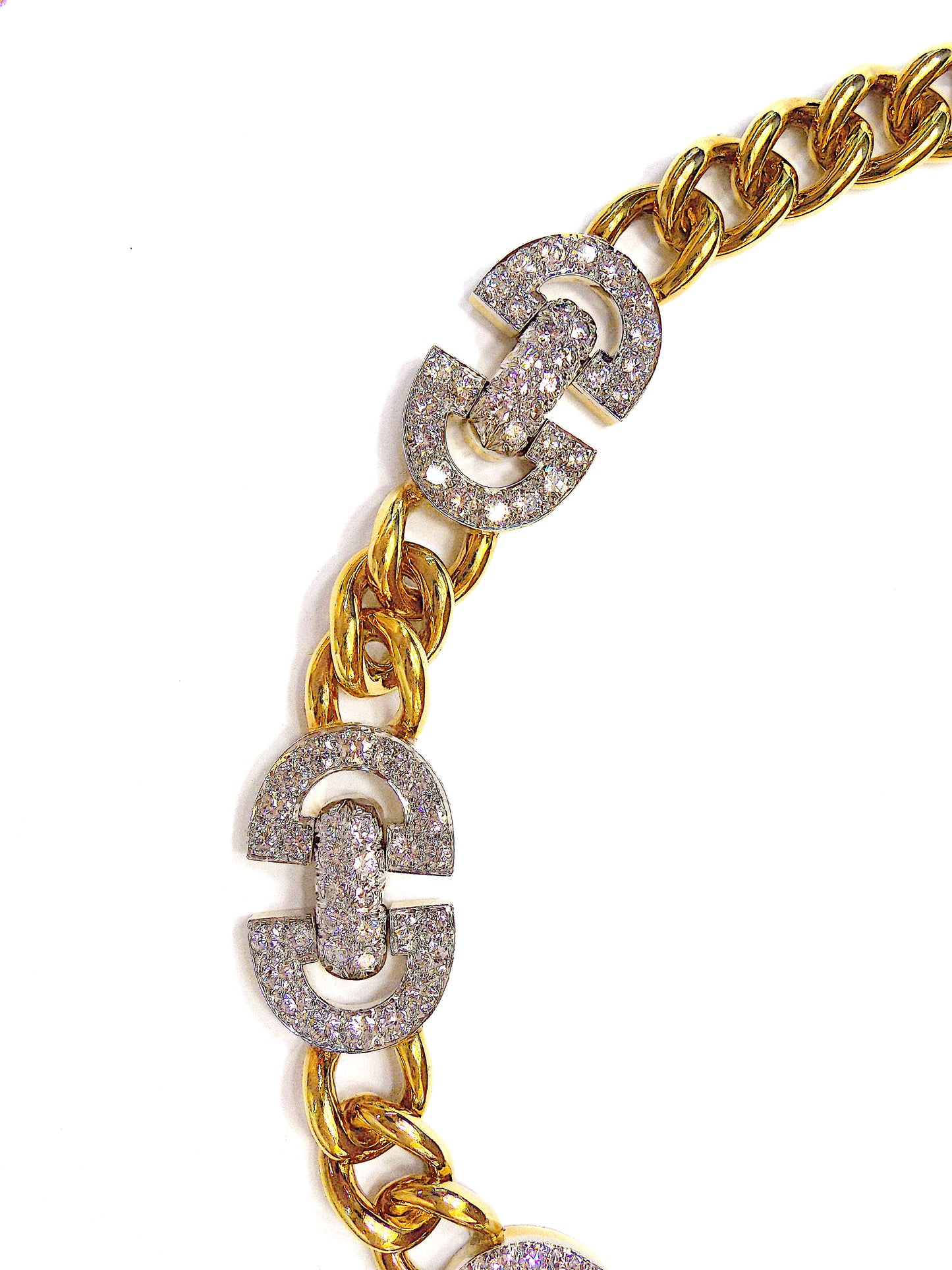 David Webb Gold and Diamond Necklace