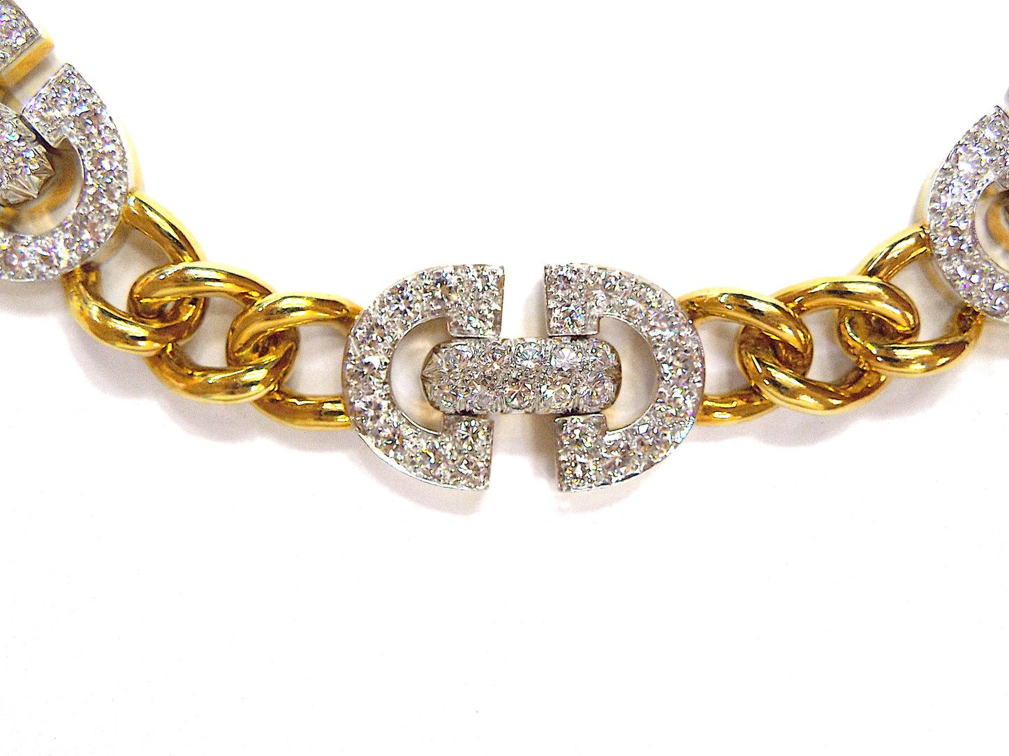 David Webb Gold and Diamond Necklace