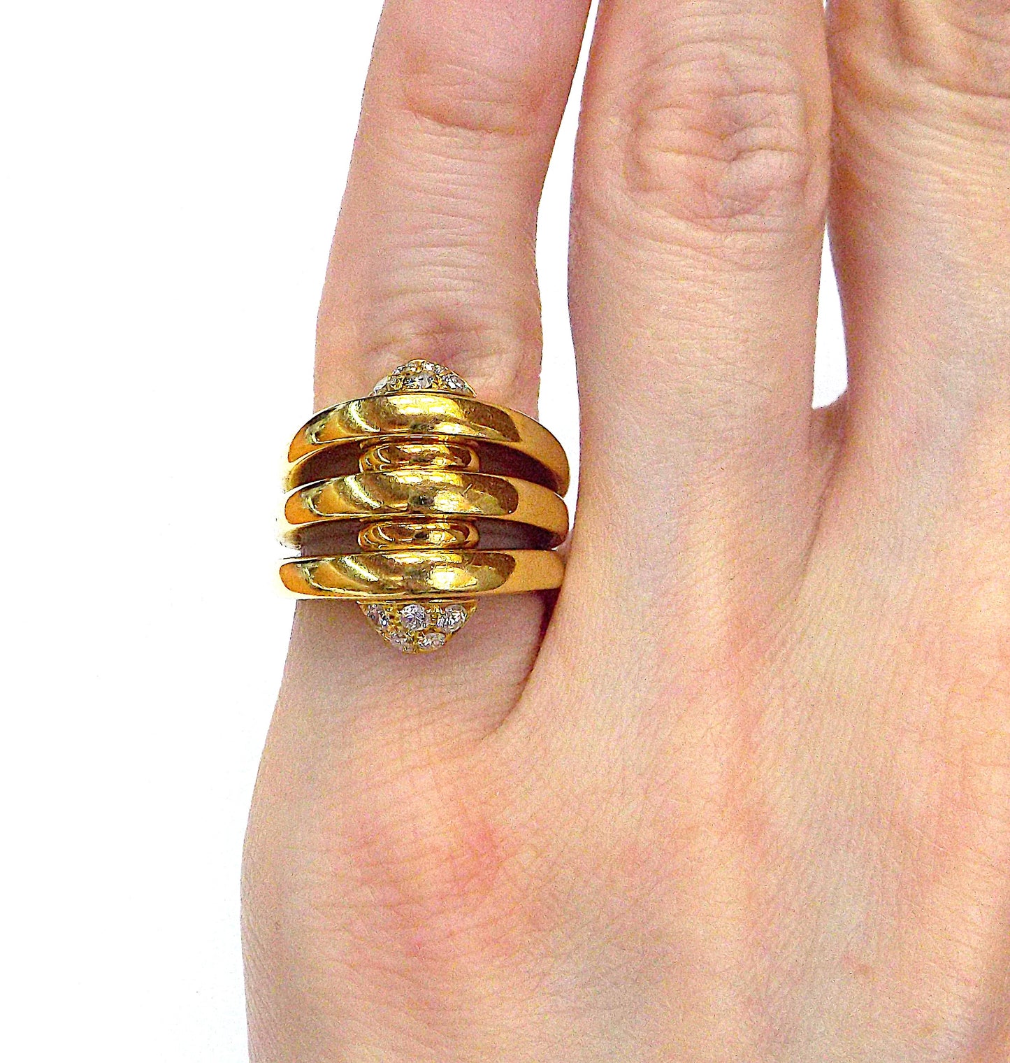 Bvlgari 18K Gold Diamond Ring