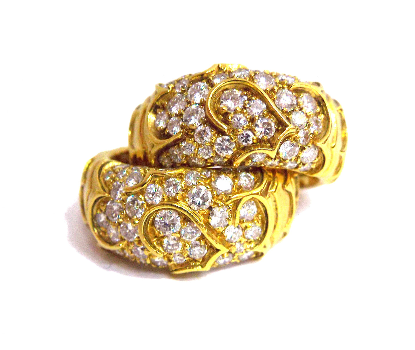 Marina B 'Onda' Diamond and Gold Rings