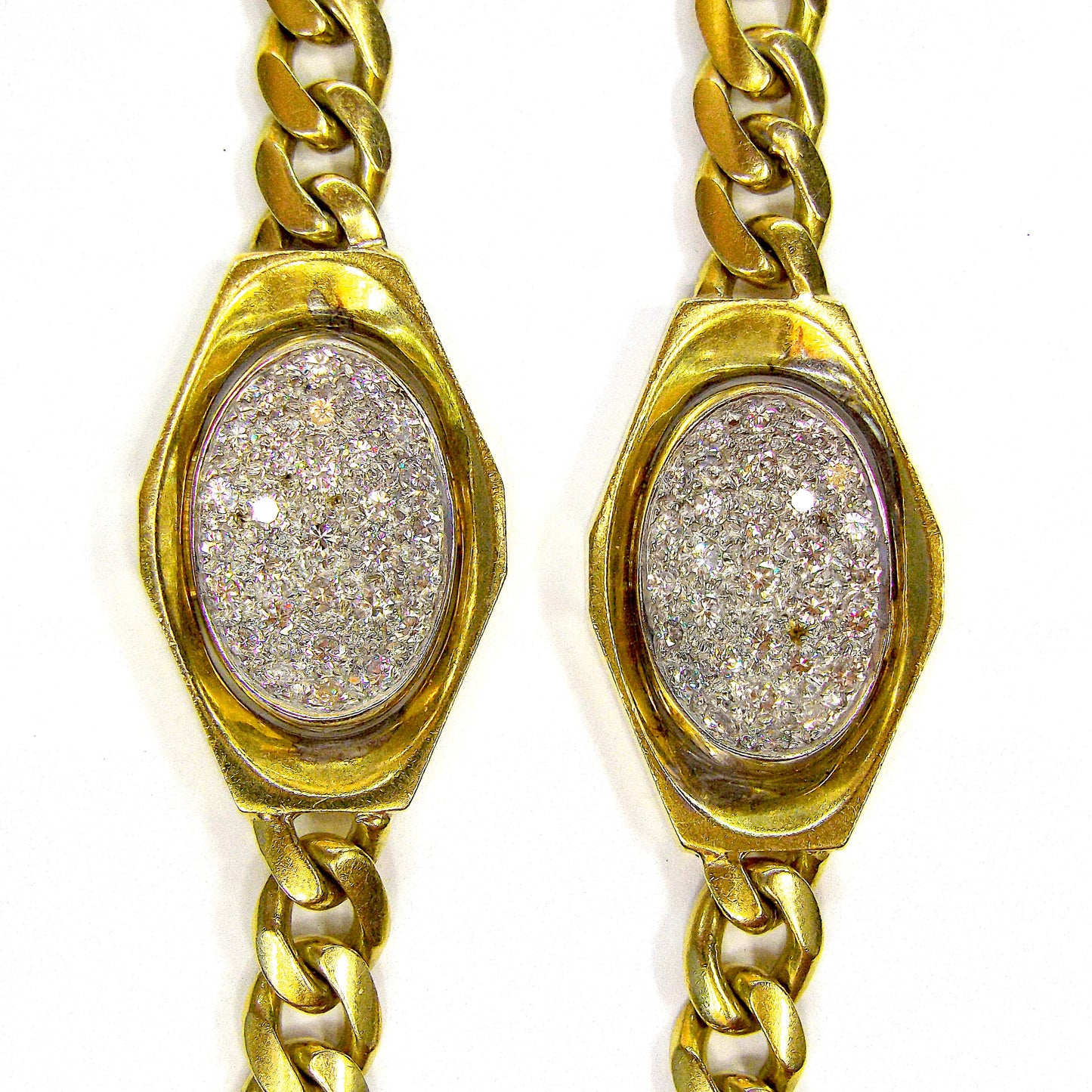 Bulgari Gold Diamond Long Chain Necklace