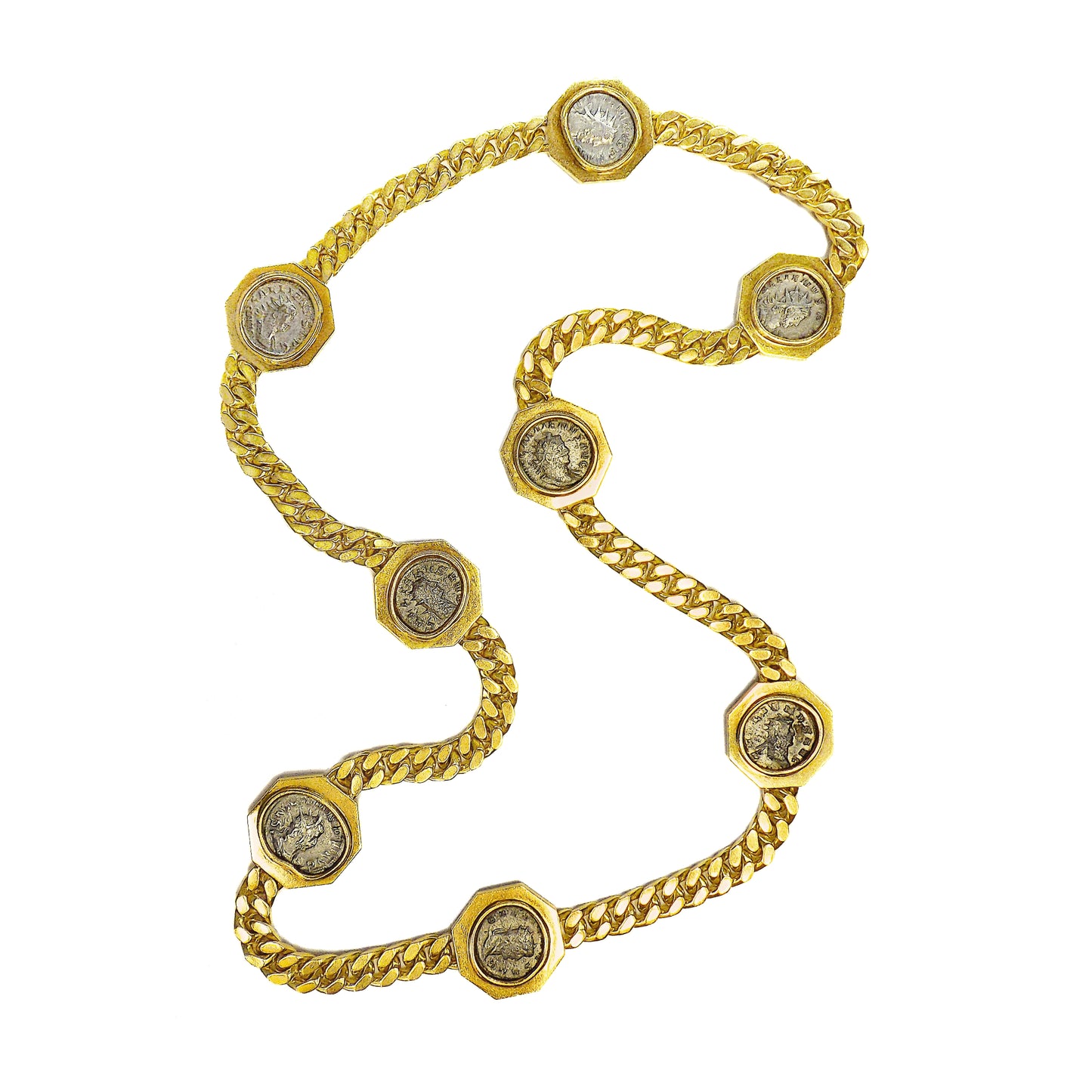 Bulgari Monete Gold Ancient Coin Necklace