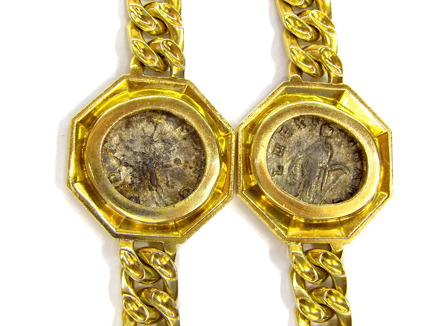 Bulgari Monete Gold Ancient Coin Necklace