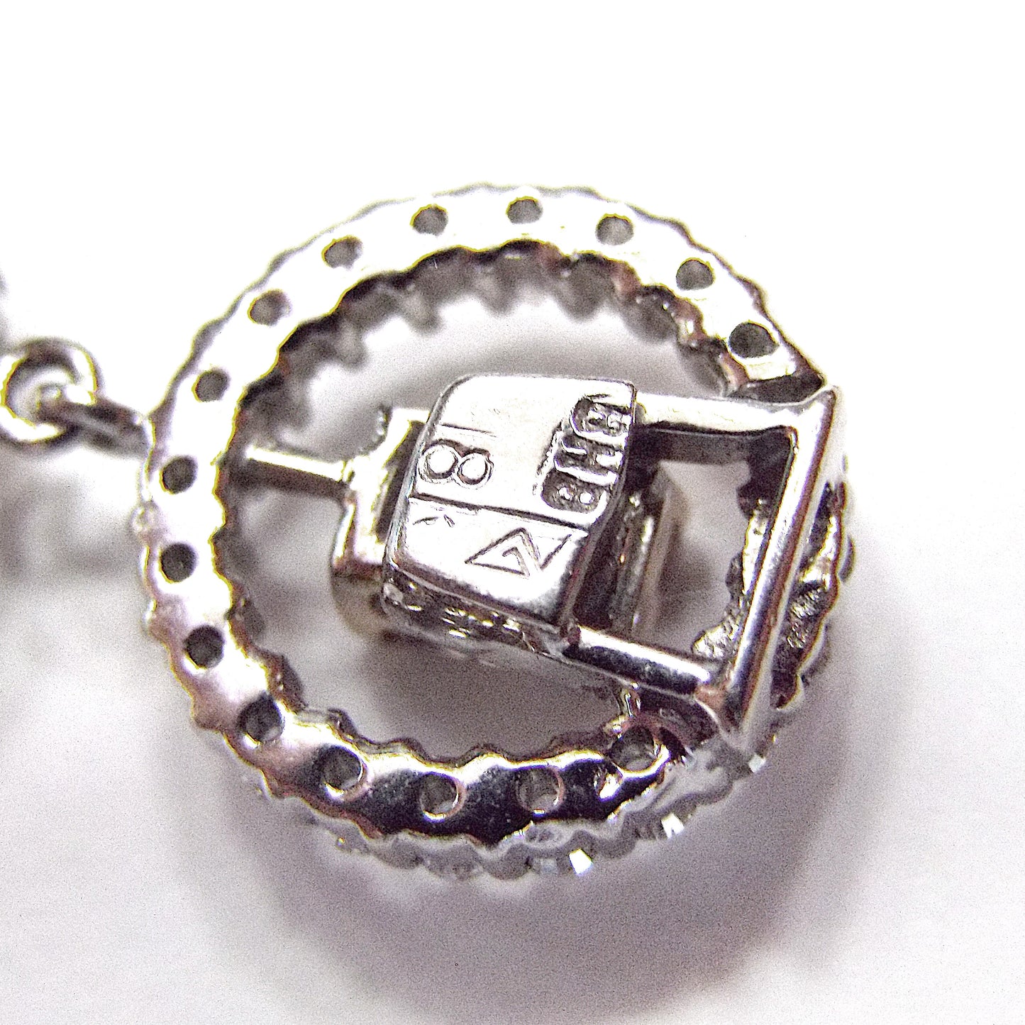 18K White Gold Colored Diamond and Diamond Bracelet