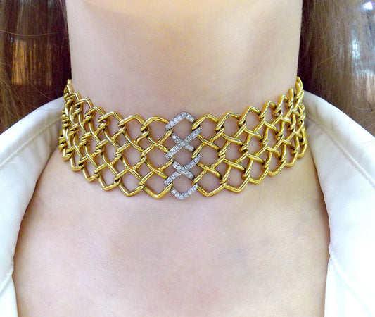 Tiffany Paloma Picasso Diamond Choker Necklace
