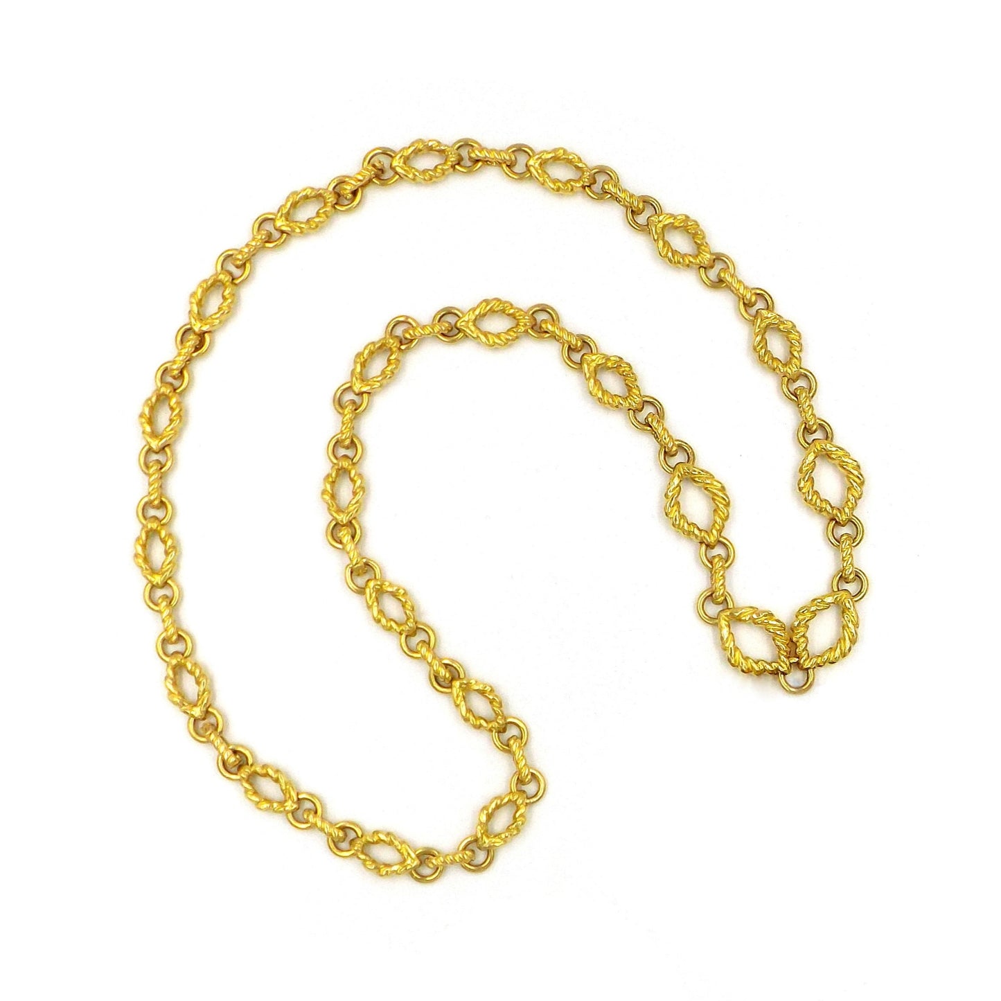 David Webb 18K Yellow Gold Chain Necklace