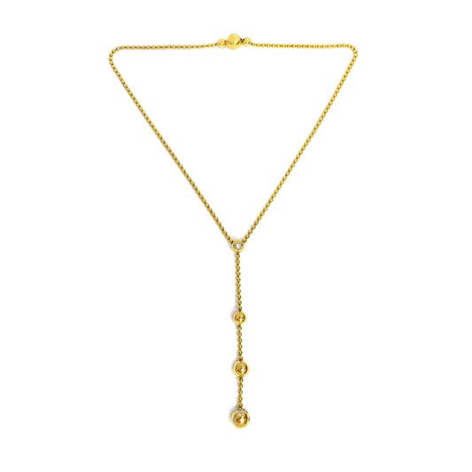 Cartier Yellow Gold Diamond 'Draperie De Decollete' Lariat Necklace