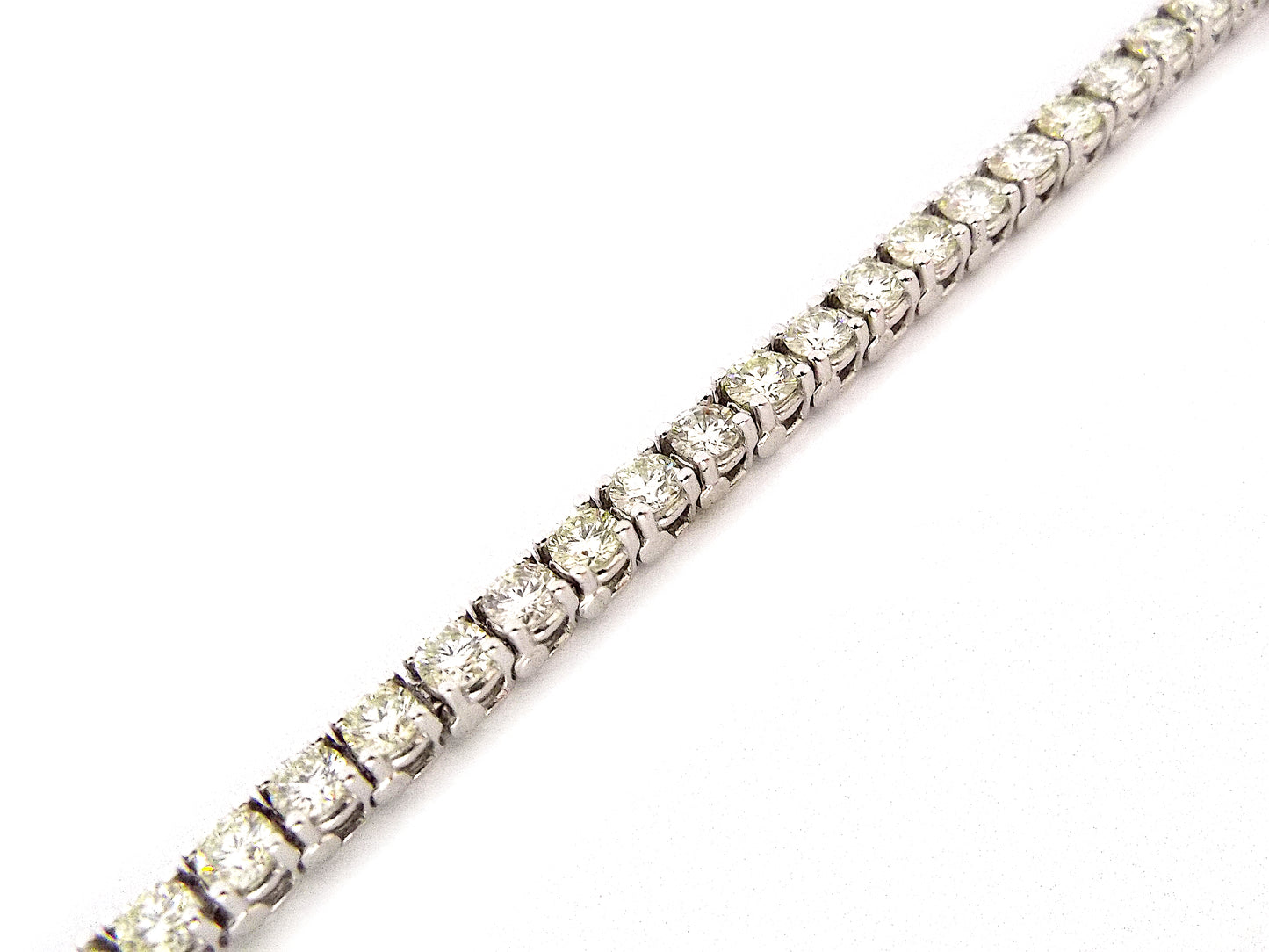 White Gold 6.30ct Diamond Tennis Bracelet