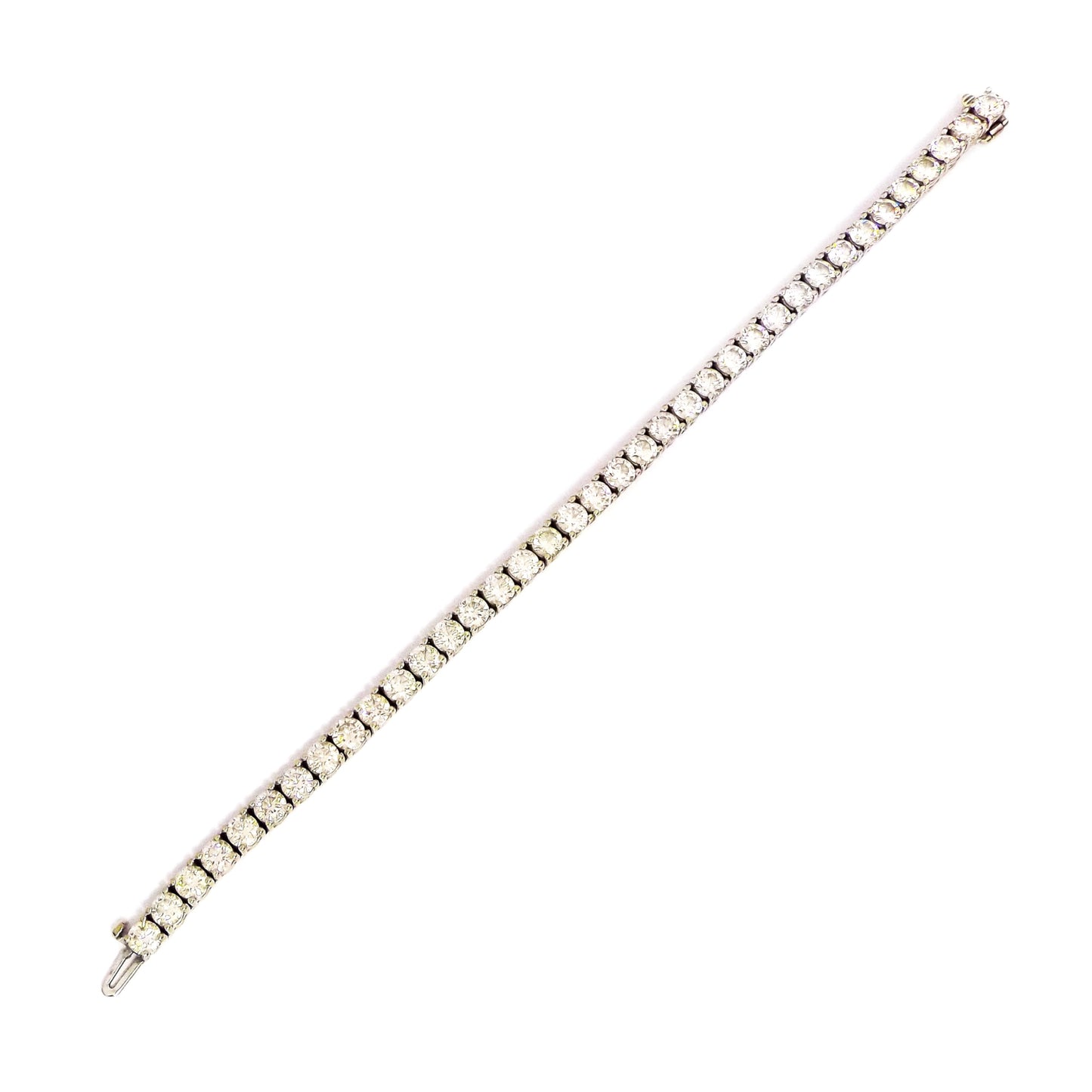 White Gold 11.87ct Diamond Tennis Bracelet