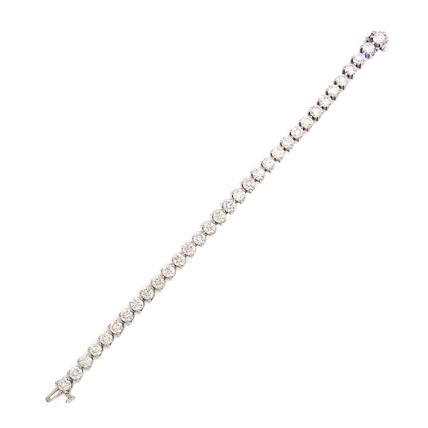 White Gold 13.15ct Diamond Tennis Bracelet