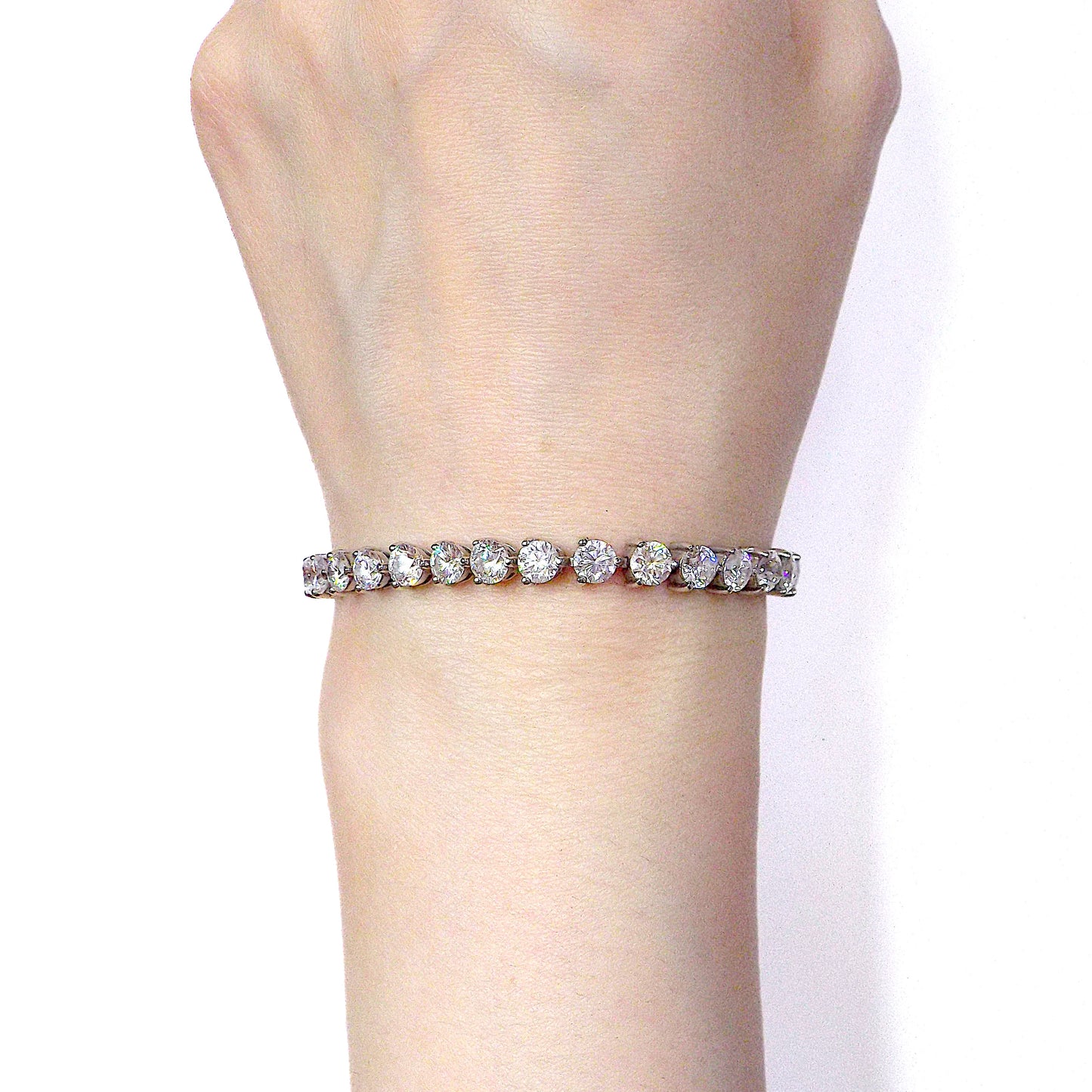 White Gold 13.15ct Diamond Tennis Bracelet