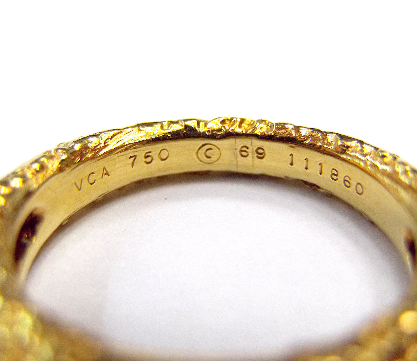 Set of Van Cleef & Arpels 18K Gold Chalcedony Diamond 'Philippine' Rings