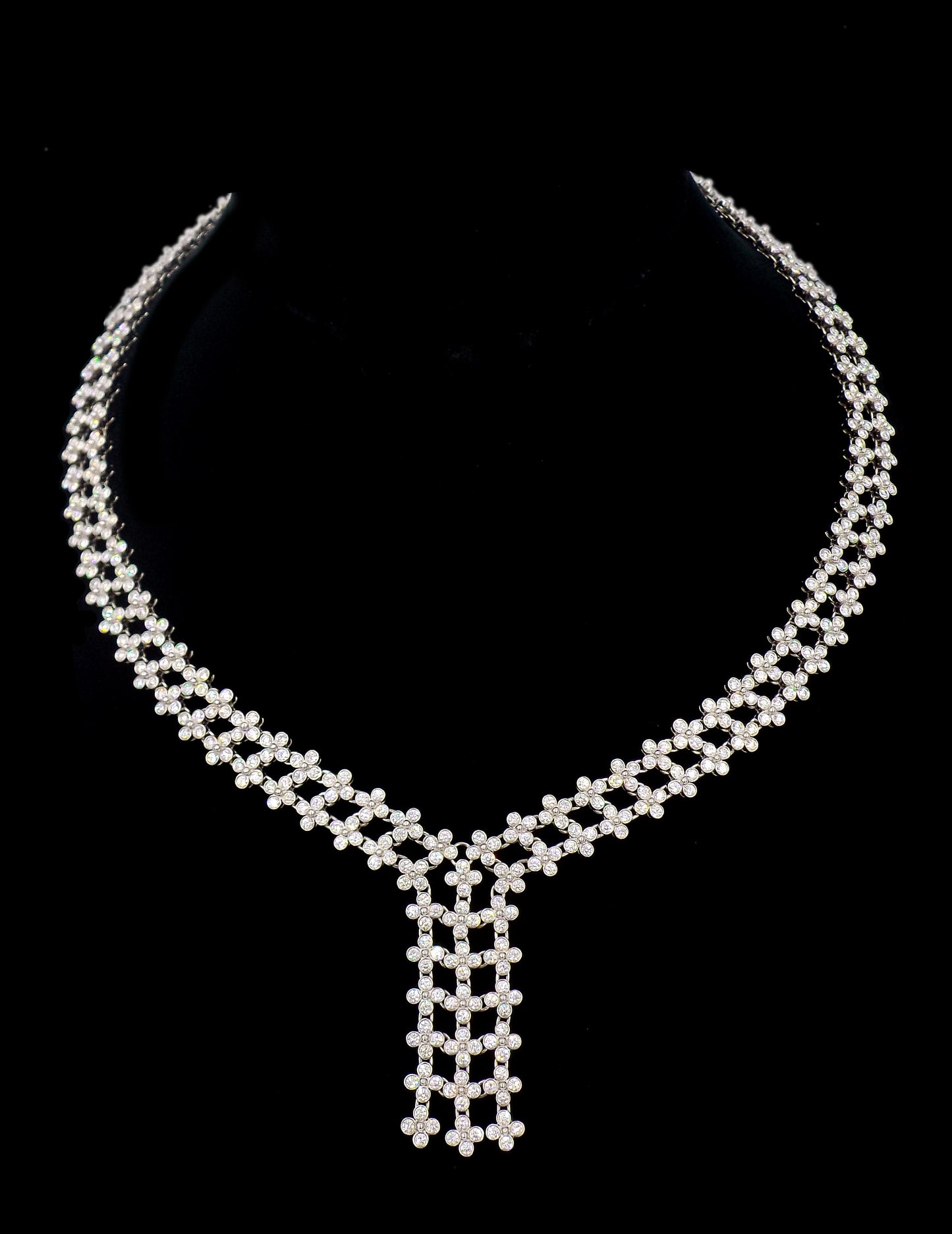 Tiffany & Co. Platinum Diamond 'Lace' Necklace