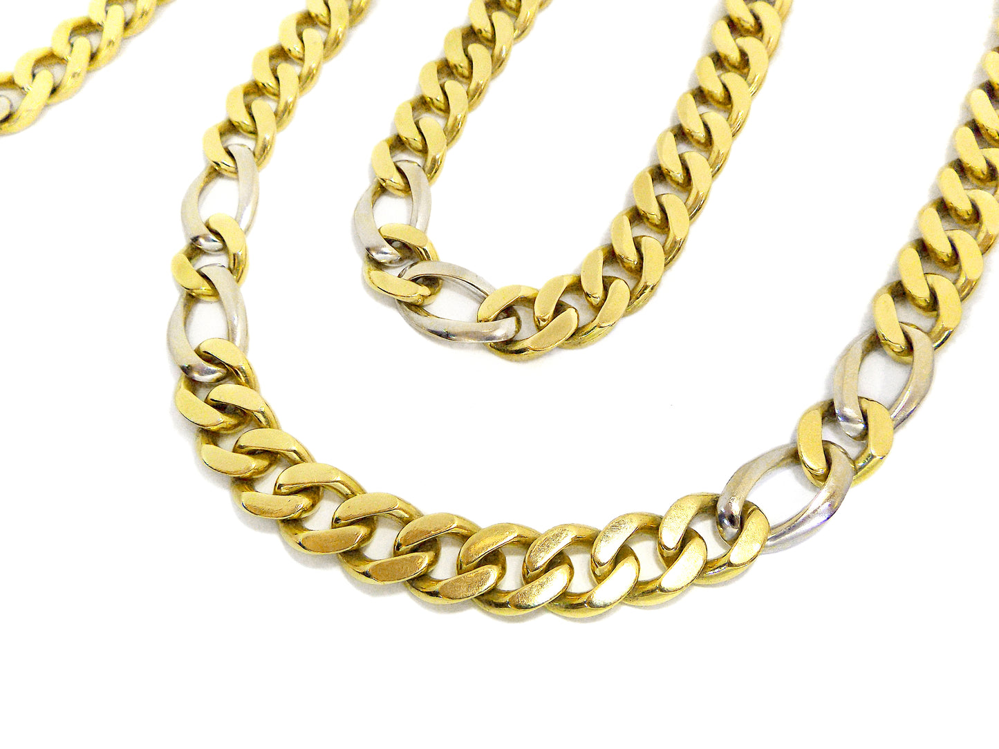 Bulgari 18K Bi-Color Gold Chain Necklace