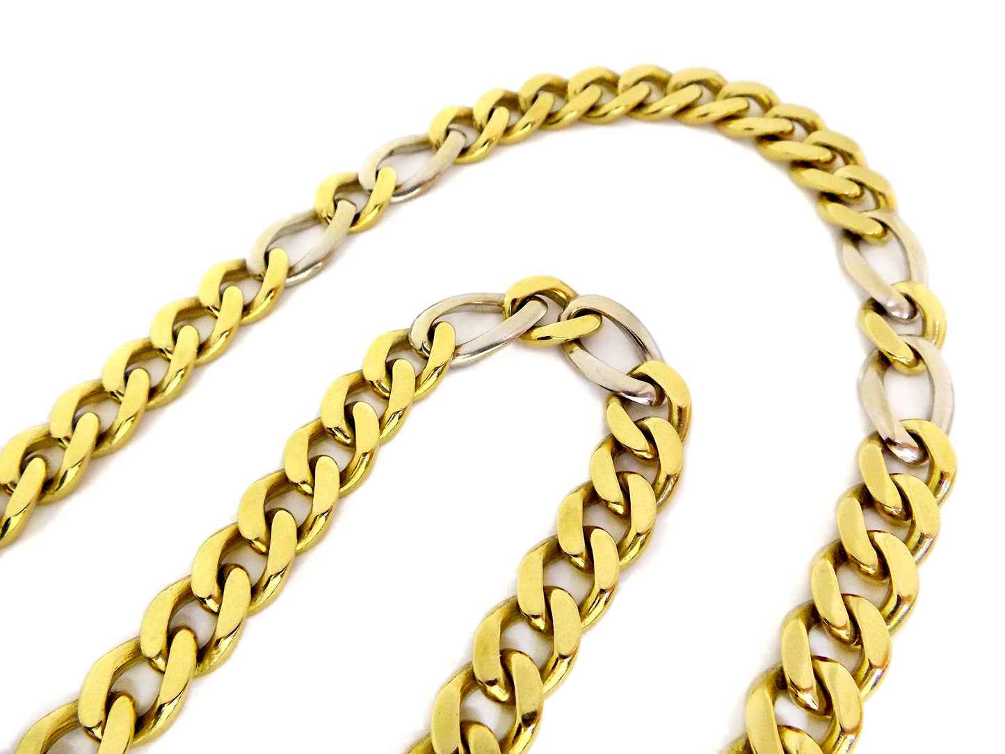 Bulgari 18K Bi-Color Gold Chain Necklace