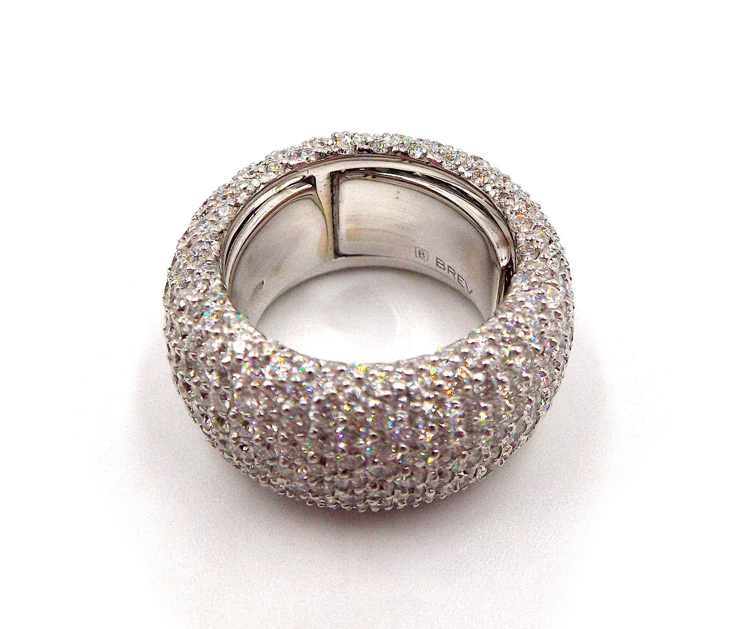 Roberto Demeglio Cashmere 18K Gold 7.44CT Diamond Ring Sizeable