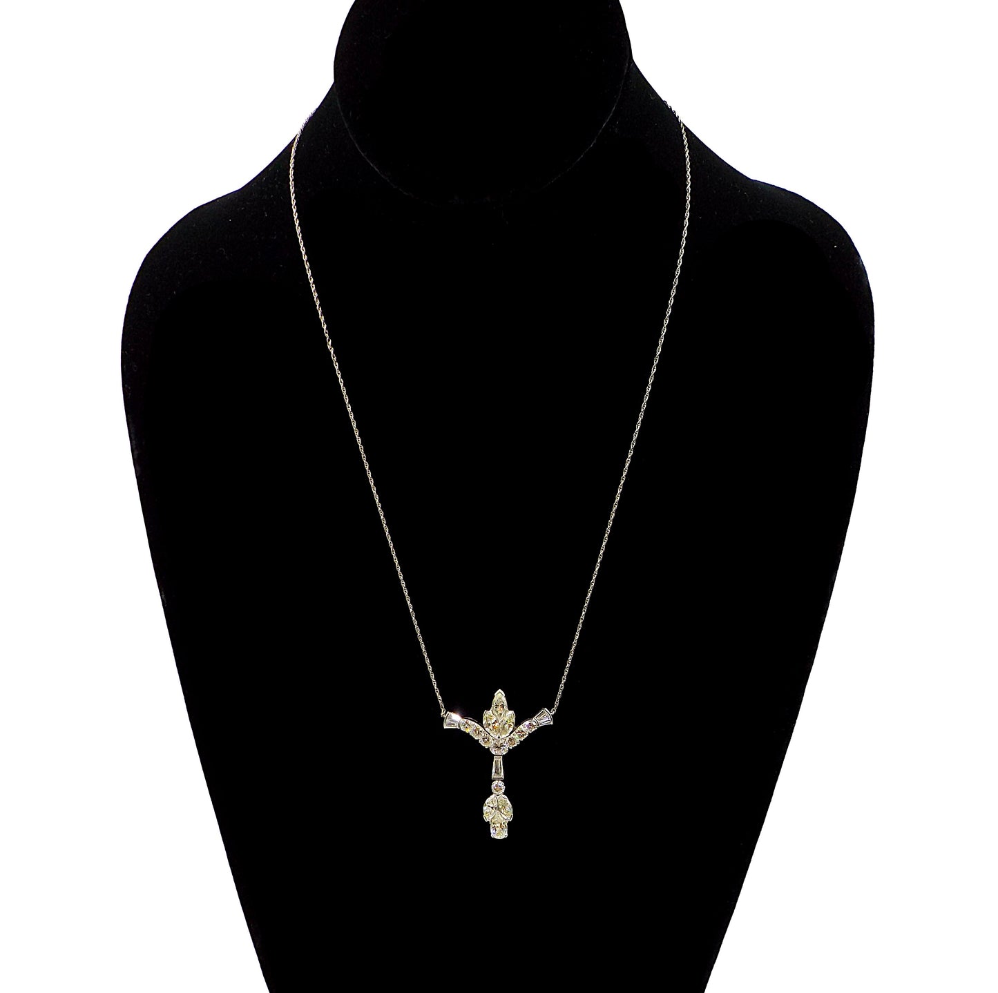 Diamond Platinum White Gold Necklace