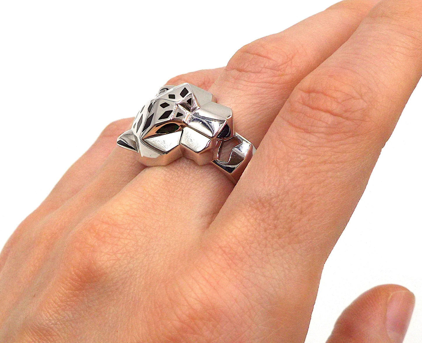 Cartier Panthere 18K White Gold Ring