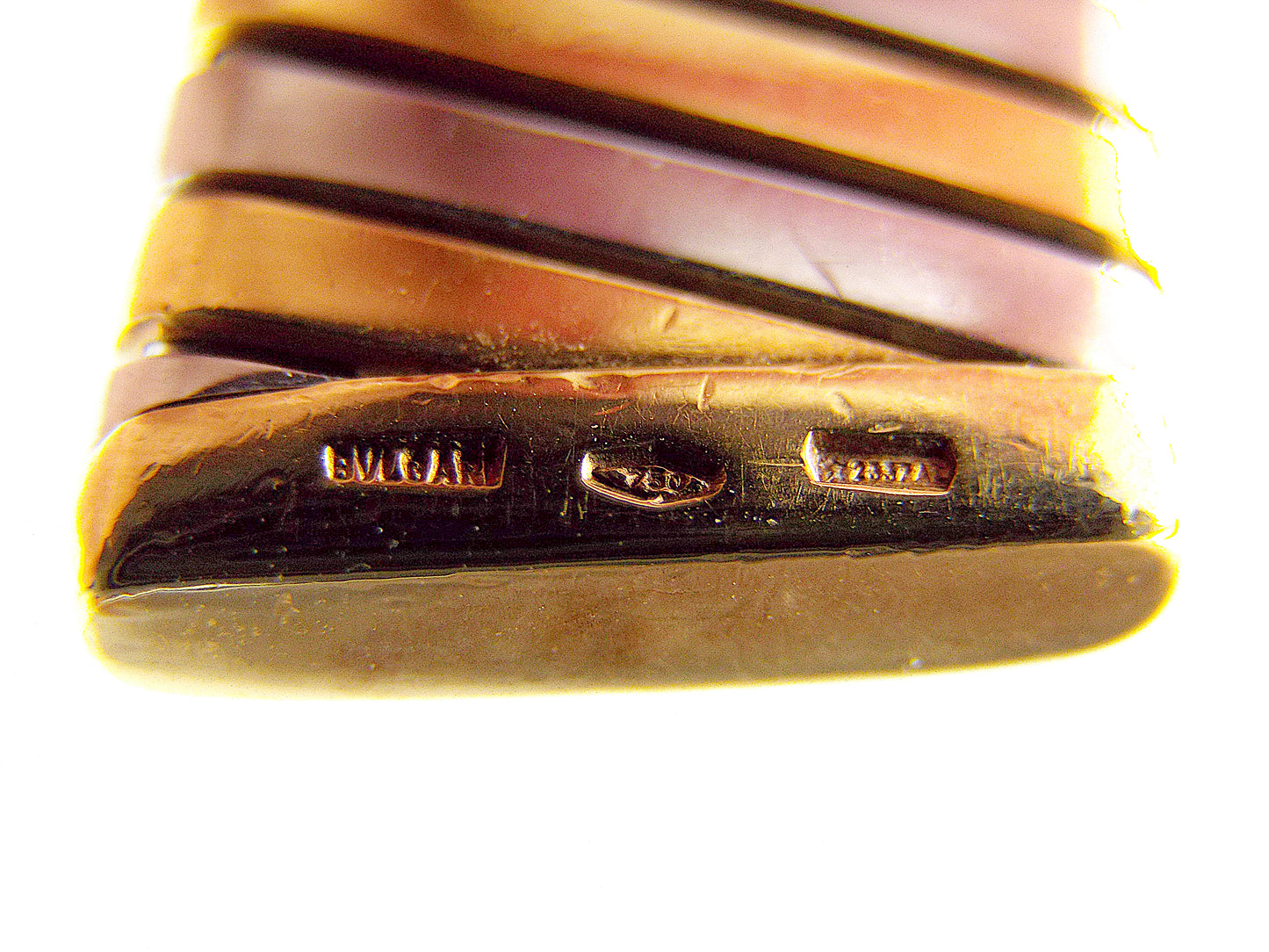 Bulgari Tubogas 18K Gold Flexible Cuff Bracelet