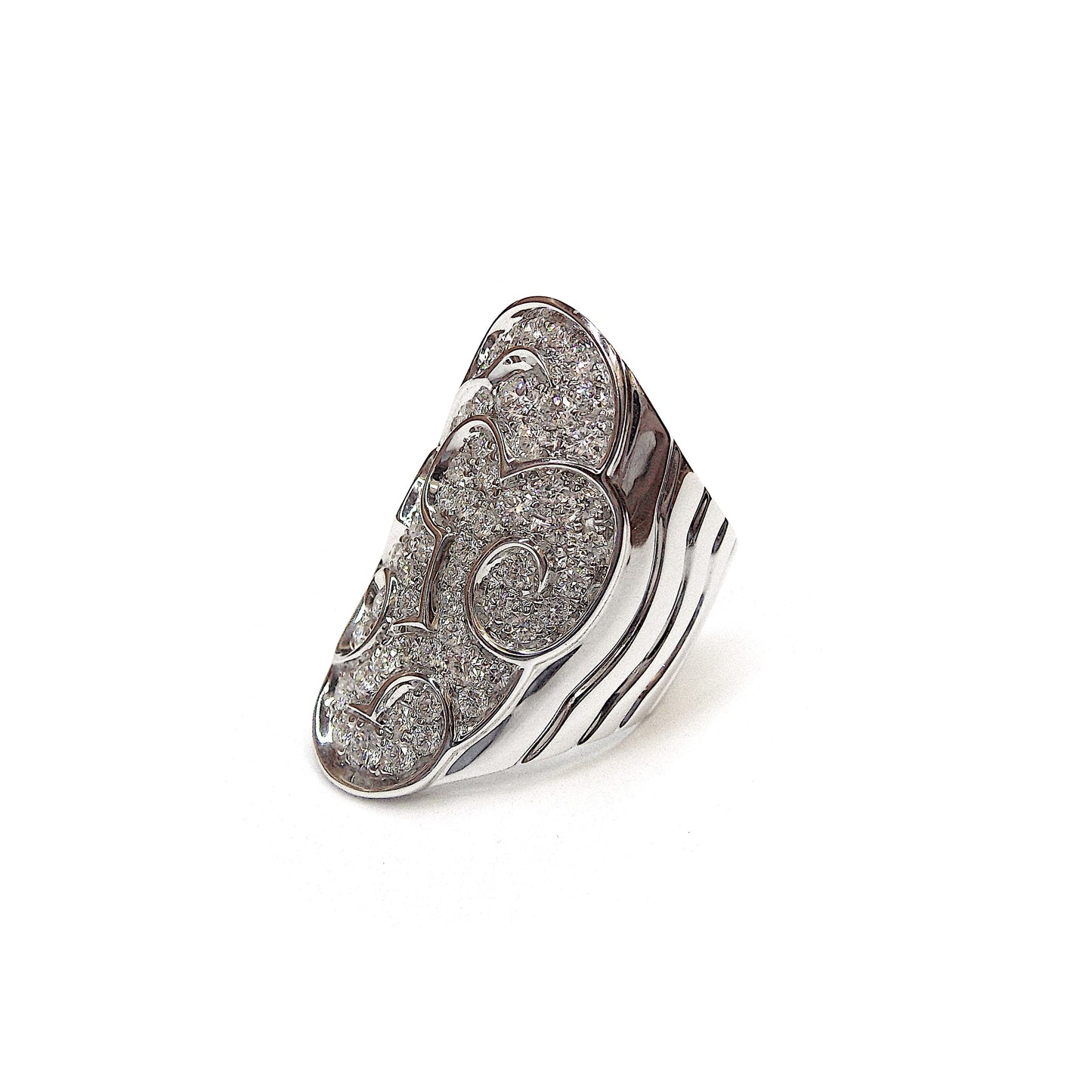 18K White Gold Marina B 'Onda' Diamond Ring