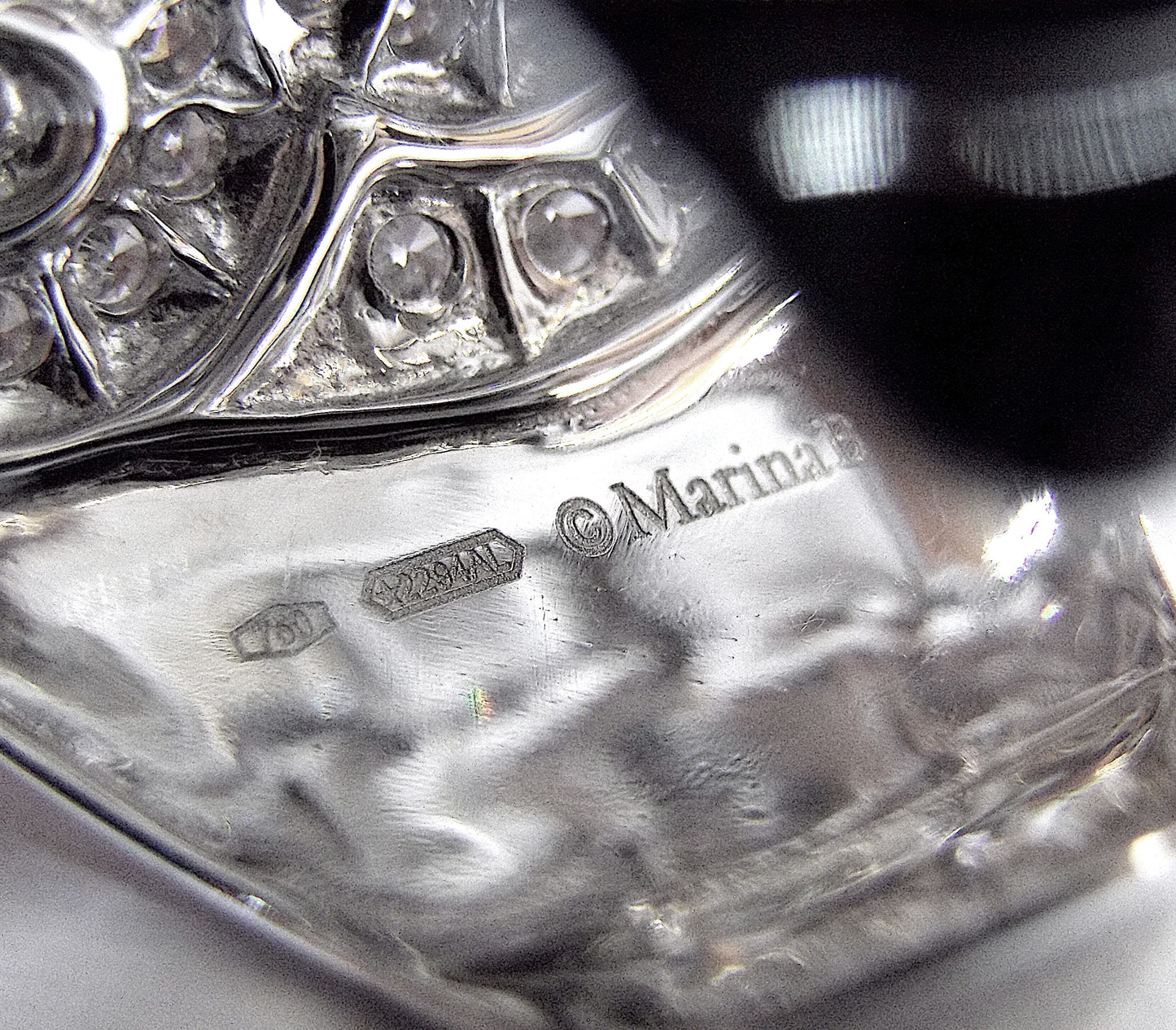 18K White Gold Marina B 'Onda' Diamond Ring