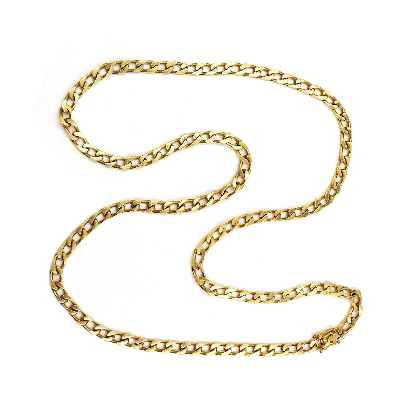 Bulgari 18K Yellow Gold Long Curb Link Chain Necklace