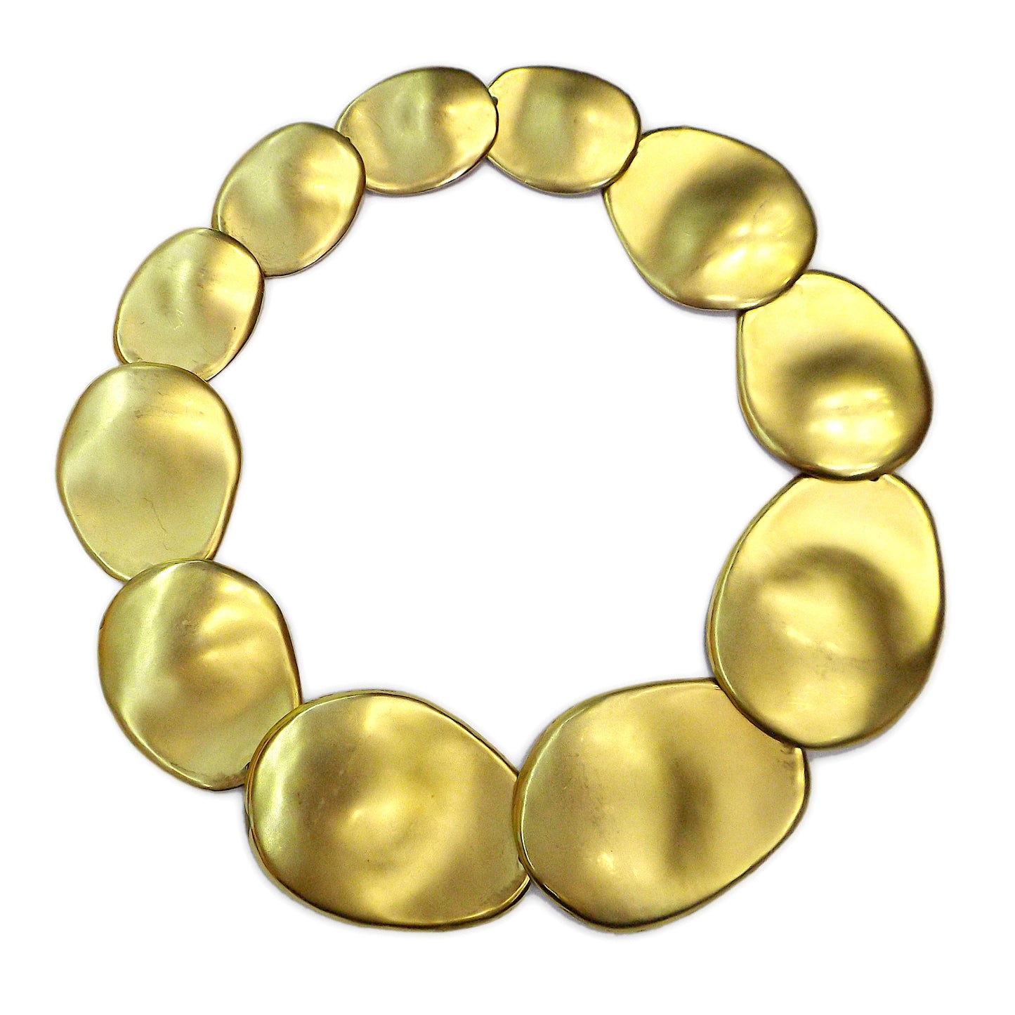 18K GOLD NECKLACE AND EARCLIP SET