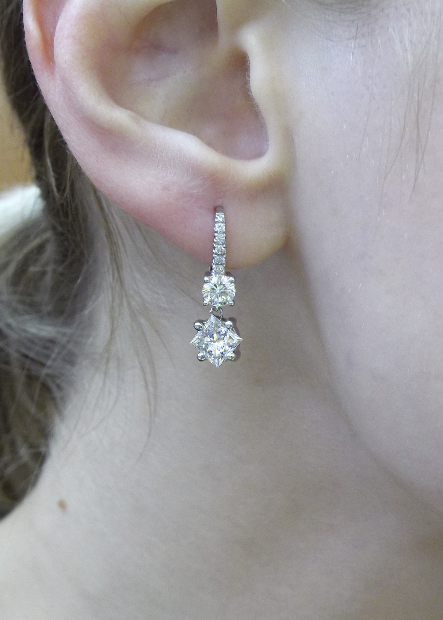 Everyday Platinum Diamond Earrings