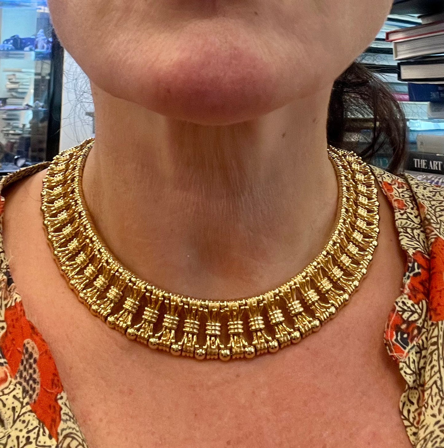 Tiffany & Co. Schlumberger 18K Yellow Gold 'Bow Tie' Collar Necklace