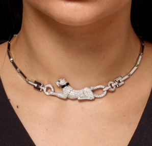 Cartier Diamond Gem-Set 'Panthere de Cartier" Necklace, France